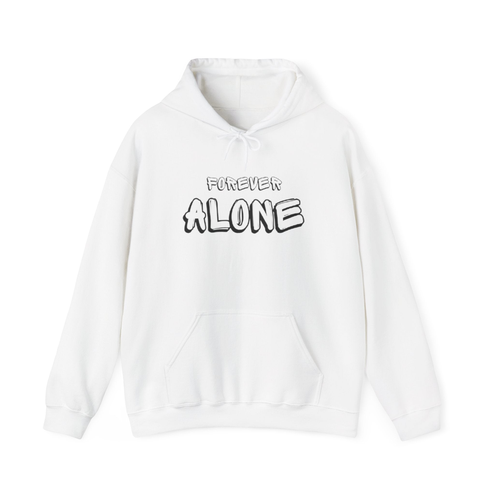 "FOREVER ALONE" street wear hoodie